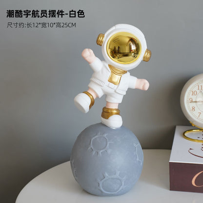 Astro Dancing on Moon Figurine