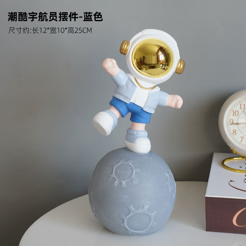 Astro Dancing on Moon Figurine