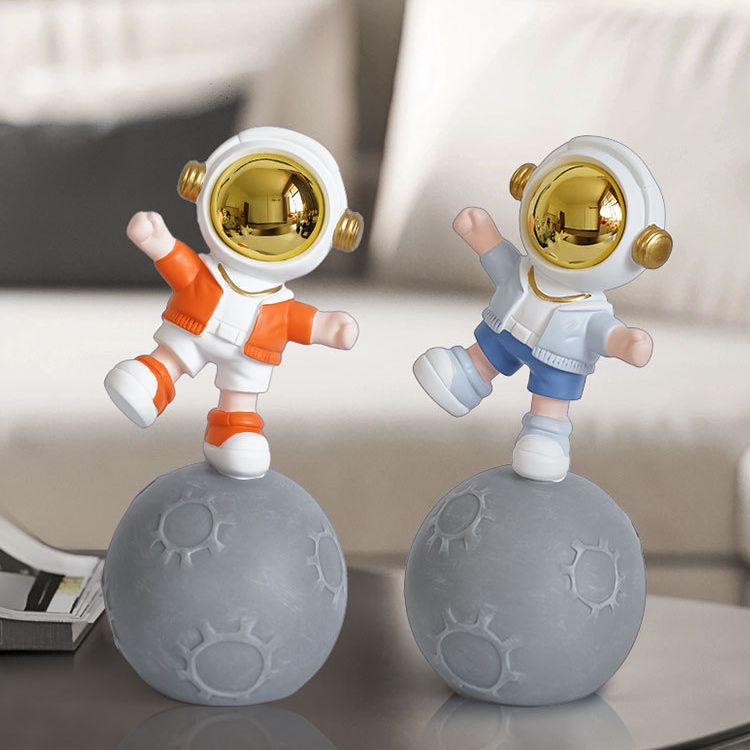 Astro Dancing on Moon Figurine