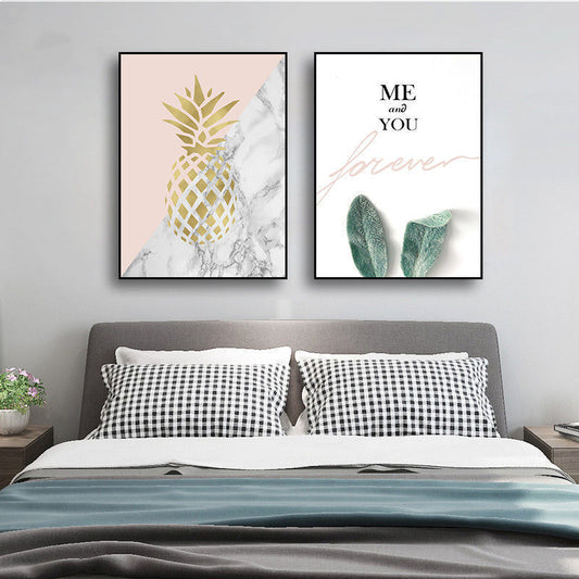 Modern Crystal Painting Set with Metal Framing - Pack of 2