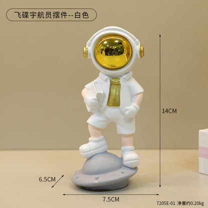 Astro Standing on Spaceship Figurine