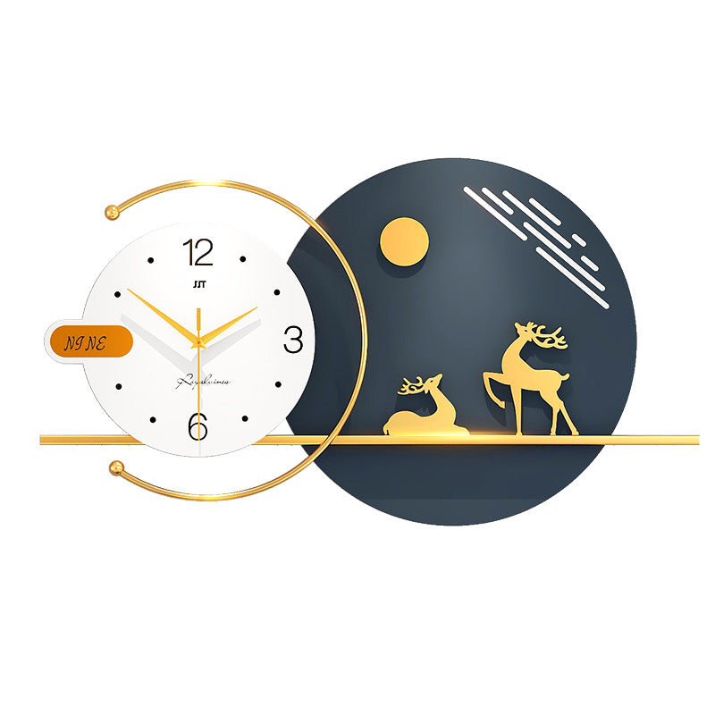 Fancy Metal Wall Clock For Home Decor