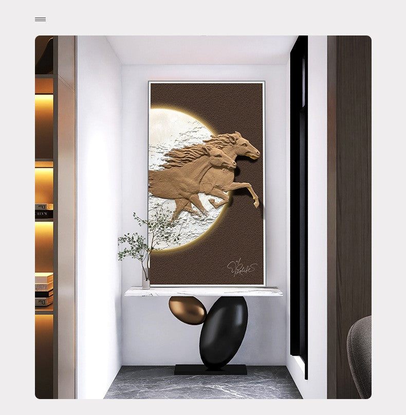 The Pathfinder's Gaze - Horse  Premium Wall Art