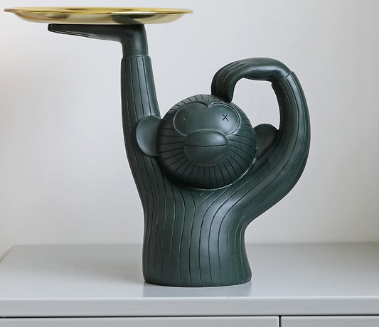 Joyful Monkey With Tray
