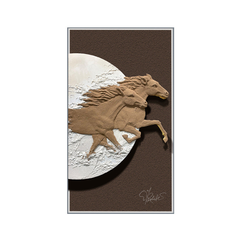The Pathfinder's Gaze - Horse  Premium Wall Art