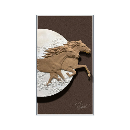 The Pathfinder's Gaze - Horse  Premium Wall Art