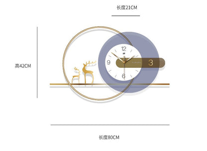 Fancy Metal Wall Clock For Home Decor