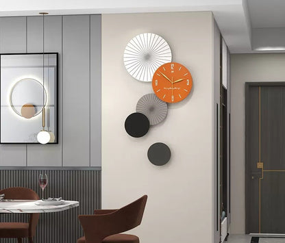 Fancy Metal Wall Clock For Home Decor