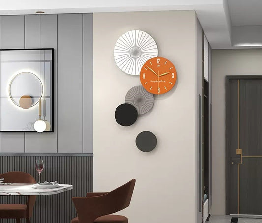 Fancy Metal Wall Clock For Home Decor