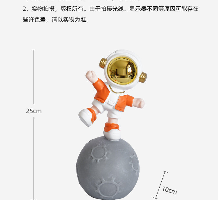 Astro Dancing on Moon Figurine