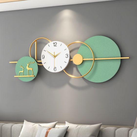 Fancy Metal Wall Clock For Home Decor