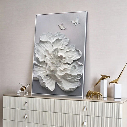 The Altruistic Flower 3D Wall Decor With Metal Framing
