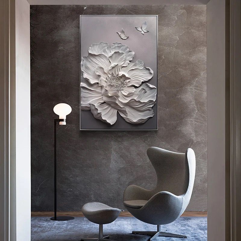 The Altruistic Flower 3D Wall Decor With Metal Framing