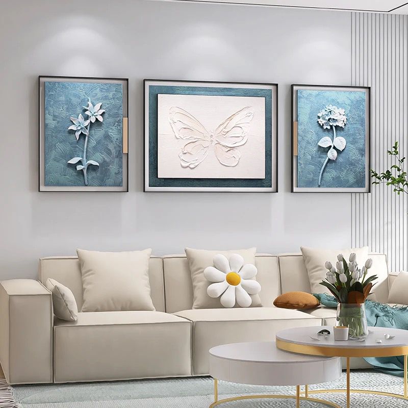 Premium Butterfly Wall Decor With Metal Framing & Glass Top