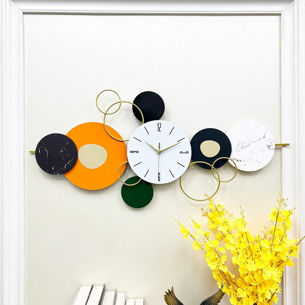 Fancy Metal Wall Clock For Home Decor