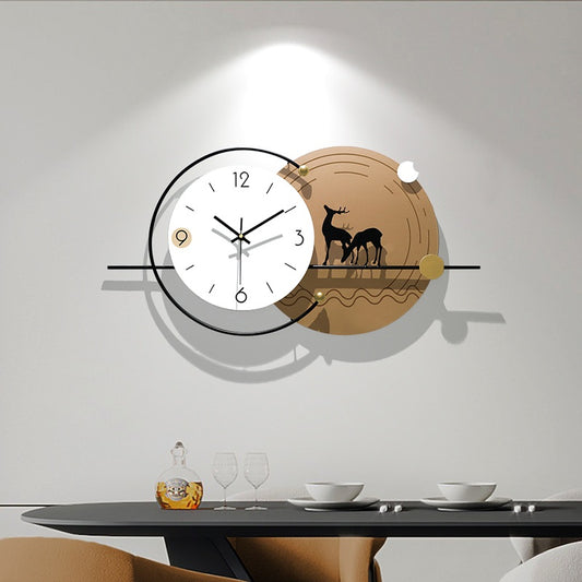 Fancy Metal Wall Clock For Home Decor