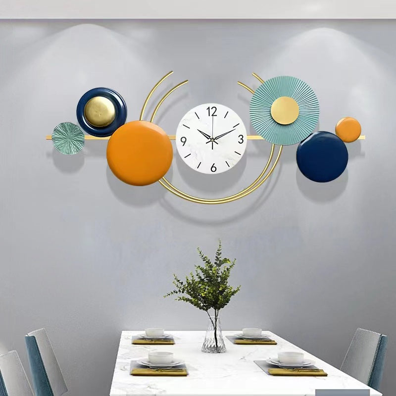 Fancy Metal Wall Clock For Home Decor