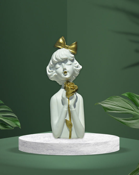 Girl With a Gold Rose