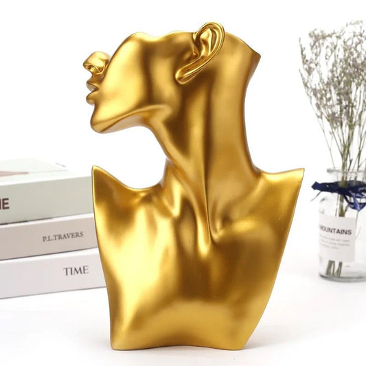 Gold Side Pose Girl Face