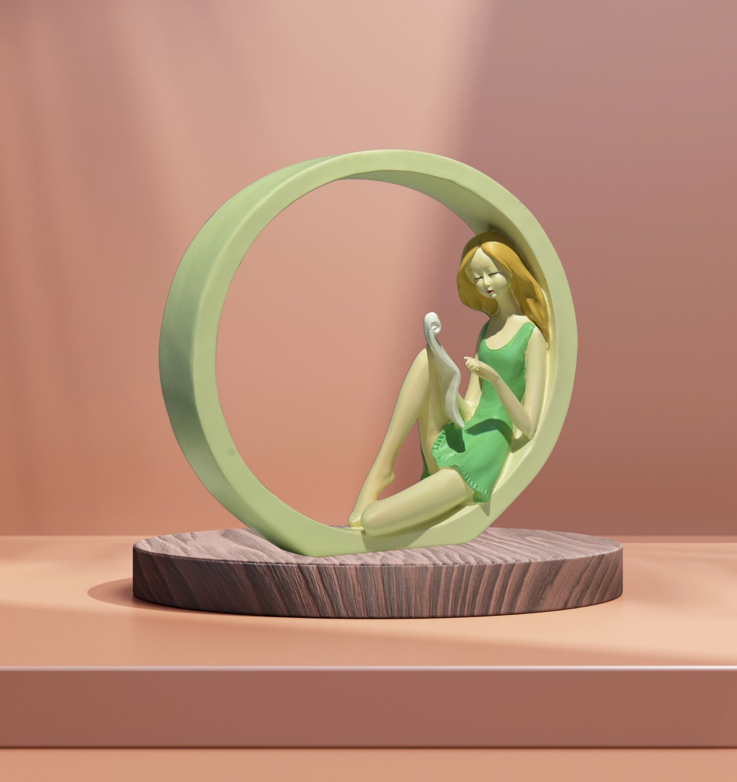 Girl In a Circular Frame