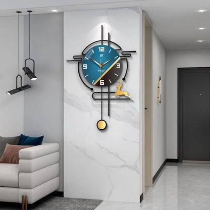 Fancy Metal Wall Clock For Home Decor