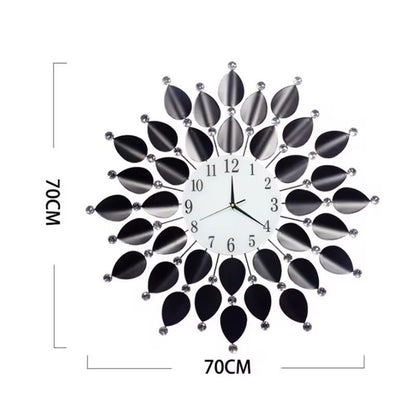 Fancy Metal Wall Clock For Home Decor
