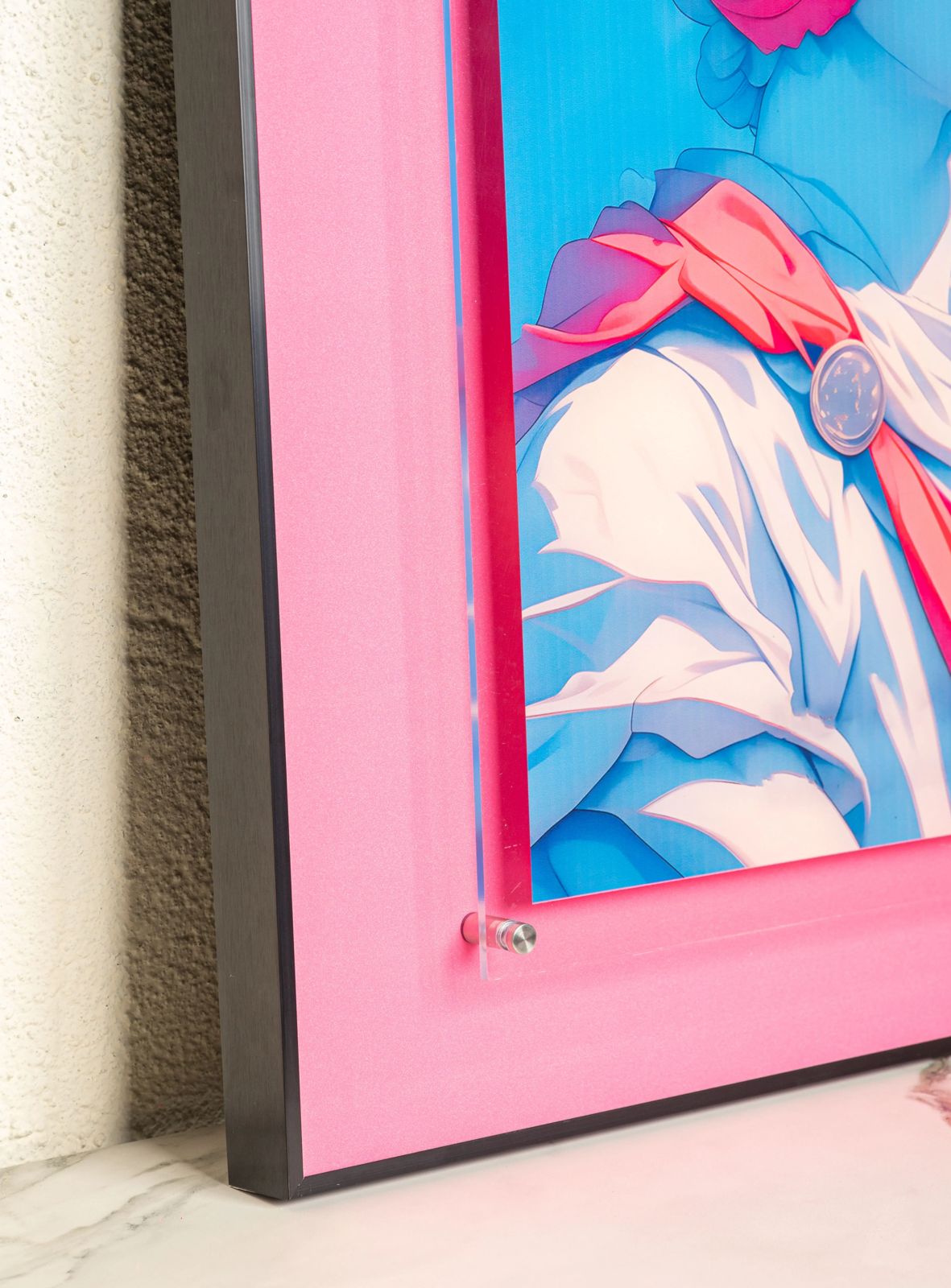 Urban Pop Art Frame -  Roman Bubblegum Women [ 24 x 32 Inch ]