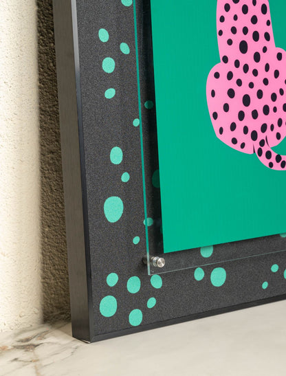Urban Pop Art Frame - Pink Cheetah [ 24 x 32 Inch ]
