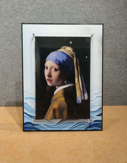 Urban Pop Art Frame - Girl With a Cap [ 24 x 32 Inch ]