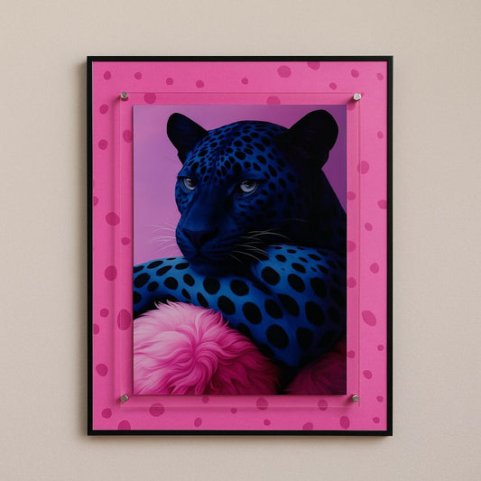 Urban Pop Art Frame - Black Tiger [ 24 x 32 Inch ]