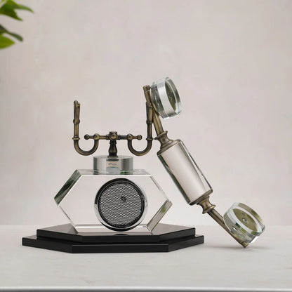 Redial - Crystal & Metal Vintage Style Phone Showpiece