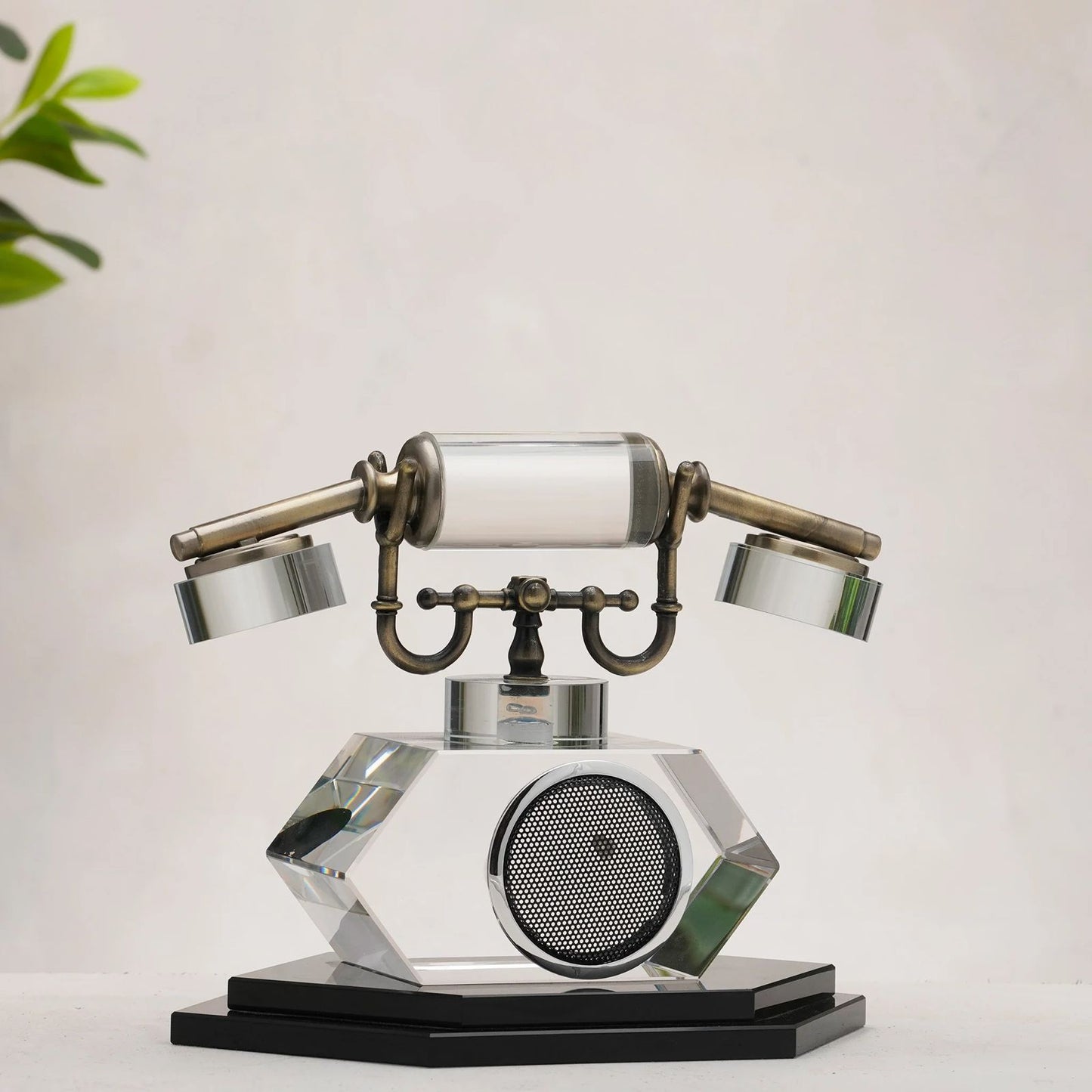 Redial - Crystal & Metal Vintage Style Phone Showpiece