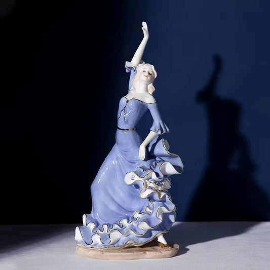 Victorian Lady Dancing Showpiece