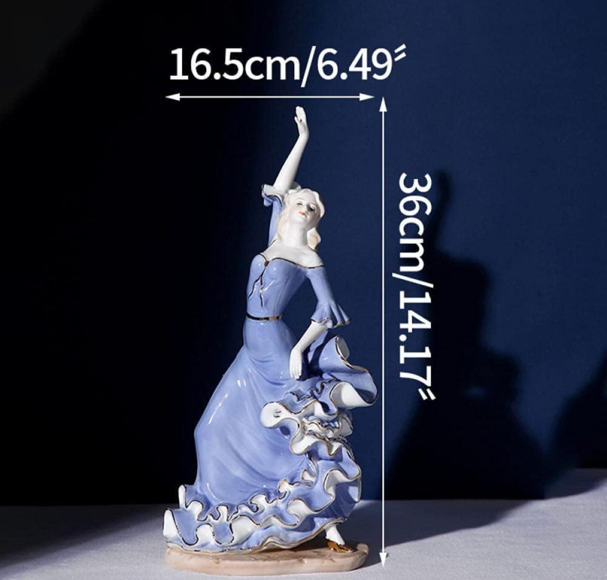 Victorian Lady Dancing Showpiece
