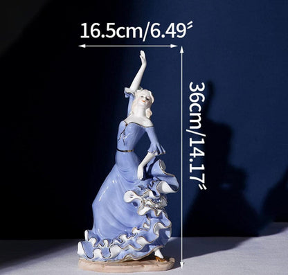 Victorian Lady Dancing Showpiece