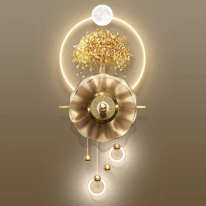 Modern Crystal Wall Decor For Wall Decor With LED Light [ 52 x 24 Inches] [ STYLE 2 ]