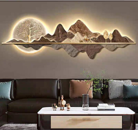Modern Wall Art For Wall Decor With LED Light Style 2
