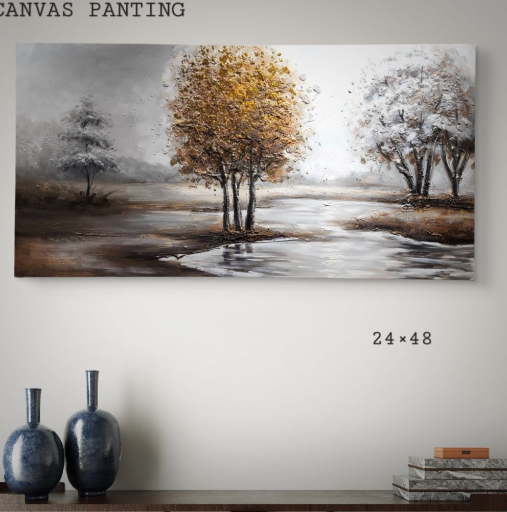 3D Tree of Life Canvas Painting for Home Décor [ 24 x 48 Inch ] Style 9