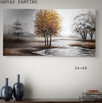3D Tree of Life Canvas Painting for Home Décor [ 24 x 48 Inch ] Style 9