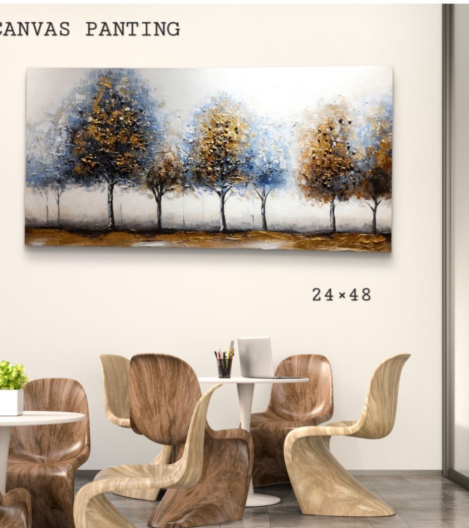 3D Tree of Life Canvas Painting for Home Décor [ 24 x 48 Inch ] Style 12