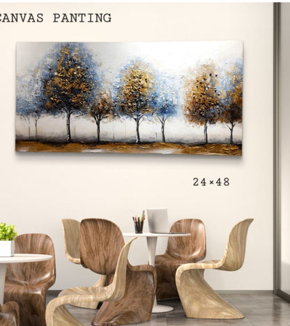 3D Tree of Life Canvas Painting for Home Décor [ 24 x 48 Inch ] Style 12