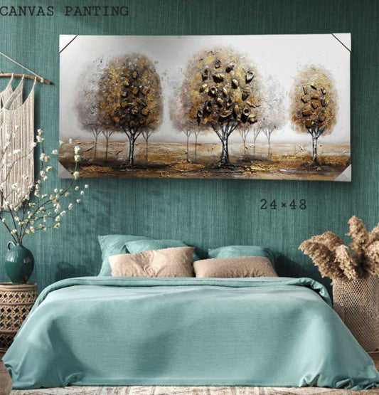 3D Tree of Life Canvas Painting for Home Décor [ 24 x 48 Inch ] Style 7