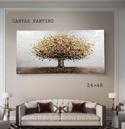 3D Tree of Life Canvas Painting for Home Décor [ 24 x 48 Inch ] Style 6