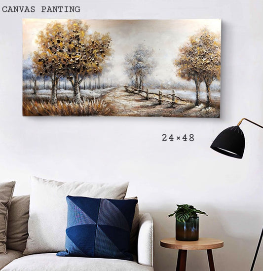 3D Tree of Life Canvas Painting for Home Décor [ 24 x 48 Inch ] Style 5