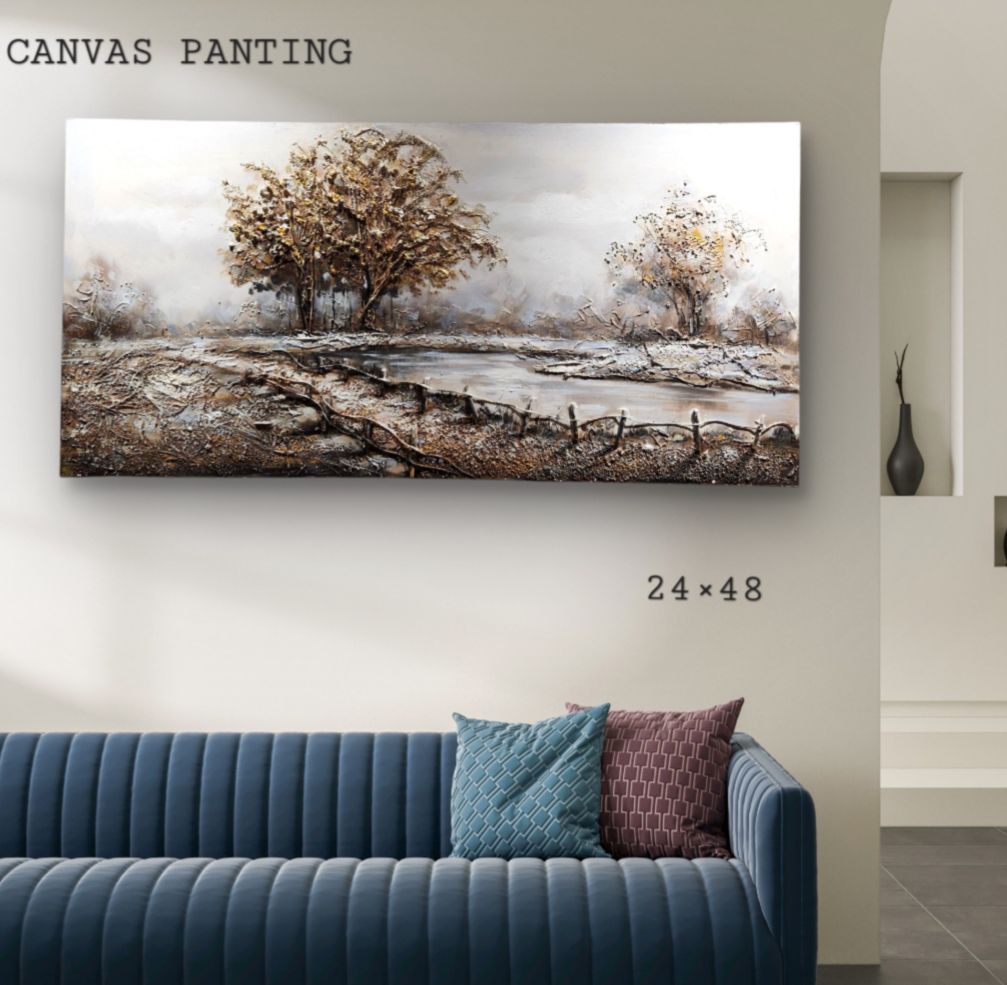 3D Tree of Life Canvas Painting for Home Décor [ 24 x 48 Inch ] Style 10