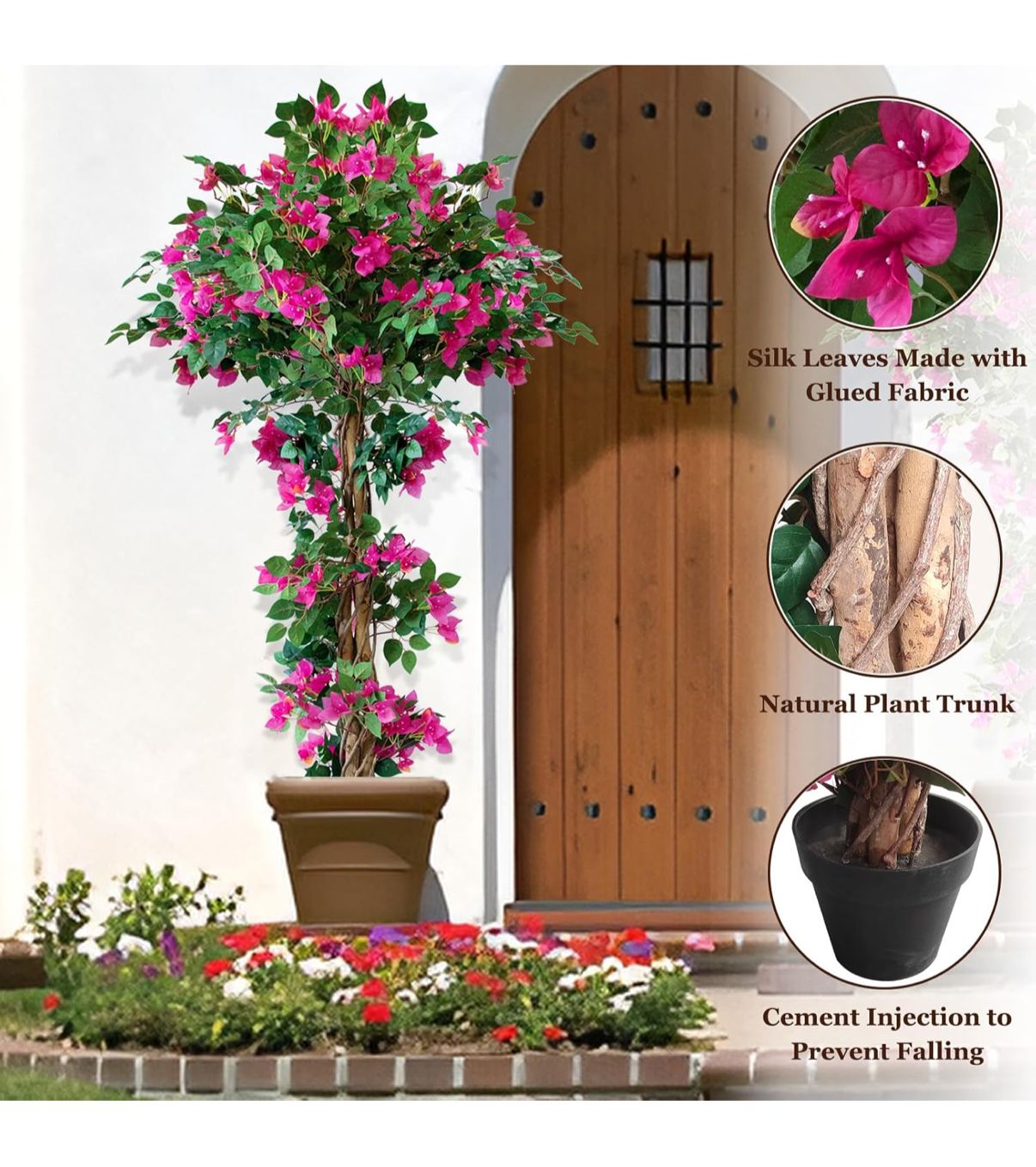 Artificial Bougainvillea Plant - 6 Feet
