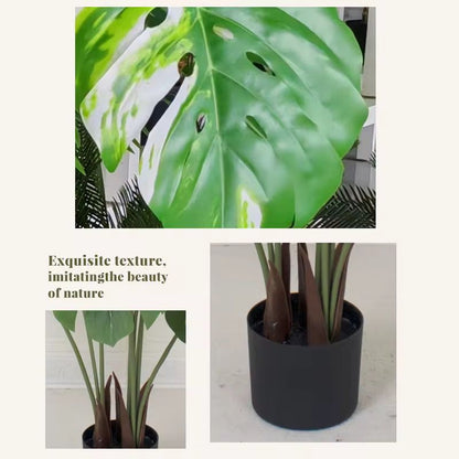 Artificial Lush Monstera Plant - 4 Feet