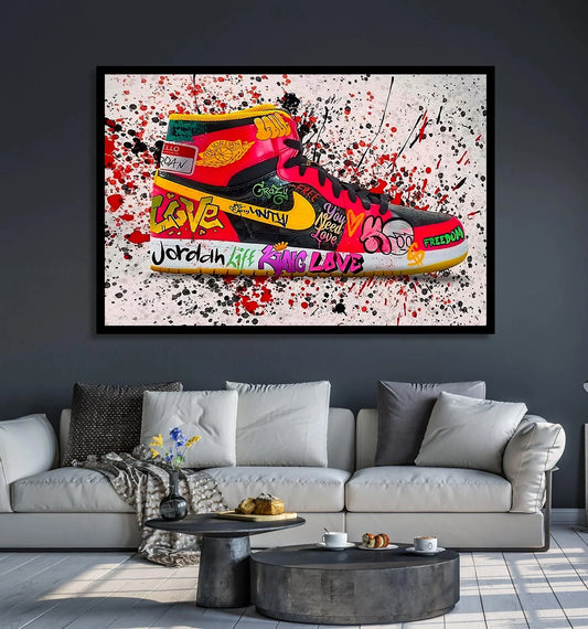 Nike Air Jordan 1 - Red Graffiti