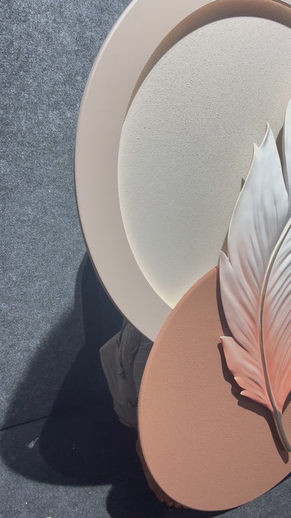 The Altruistic Leaf 3D Resin Wall Decor With LED Lights