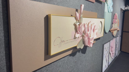 The Altruistic Flower 3D Resin Wall Decor